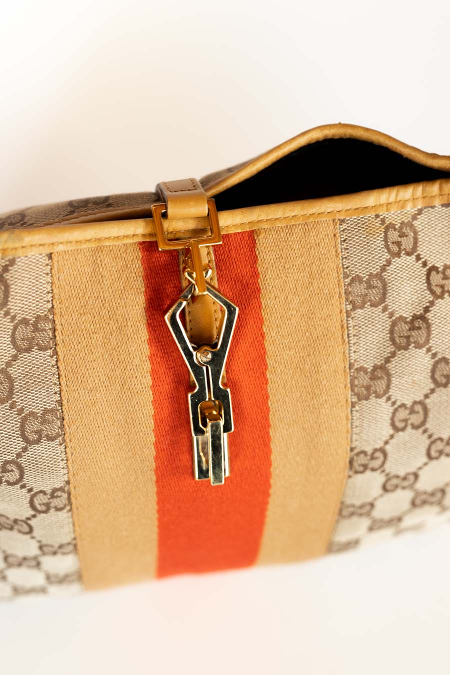 Gucci Web Jackie O Bouvier Hobo GG Canvas