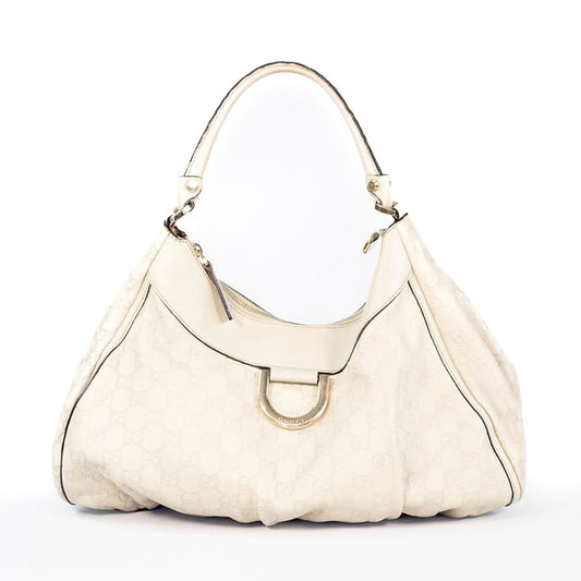 Gucci D-Ring Hobo GG Leather