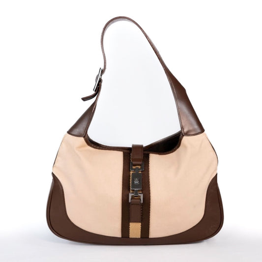 Gucci Web Jackie O Hobo Canvas