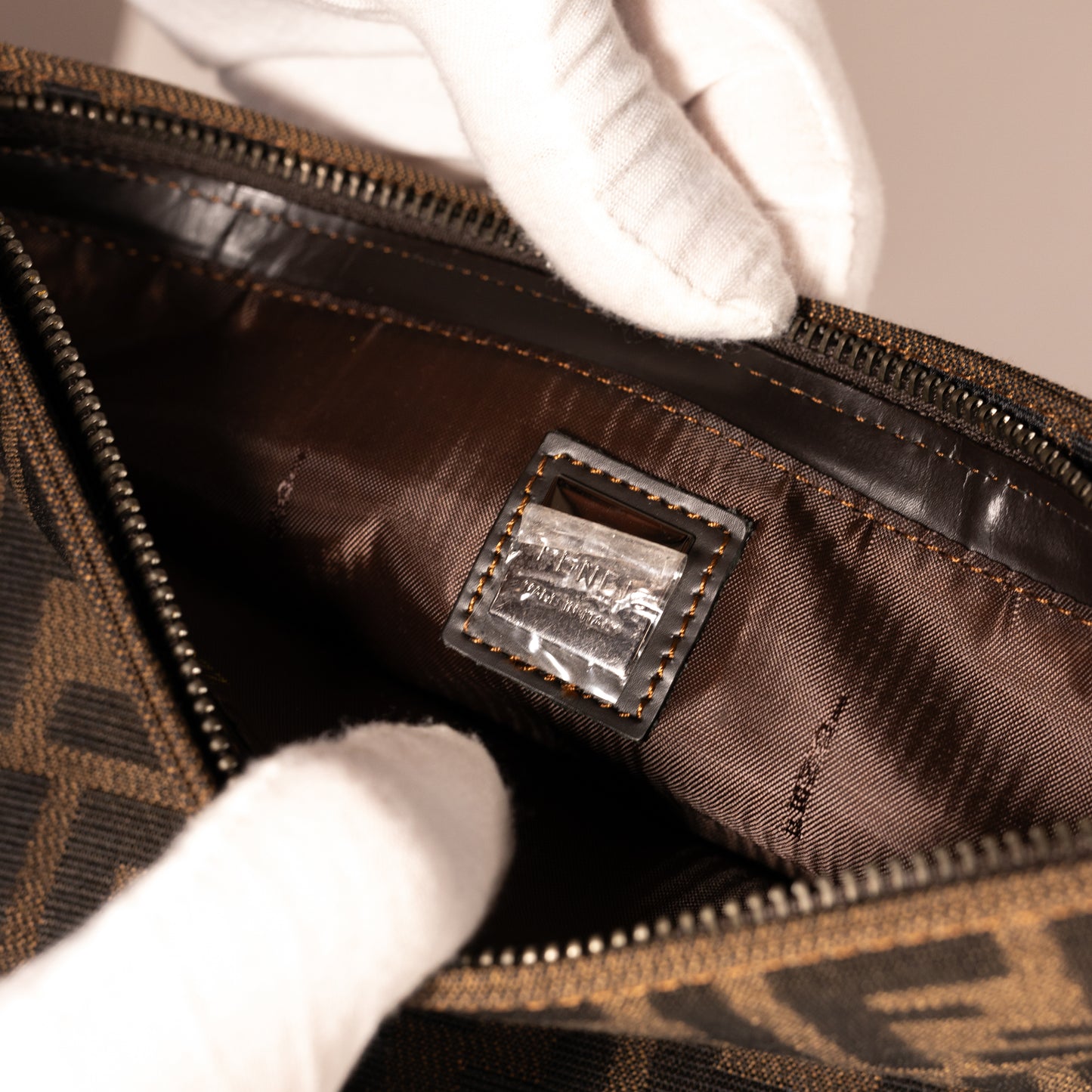 Fendi Shoulder Bag Zucchino Canvas