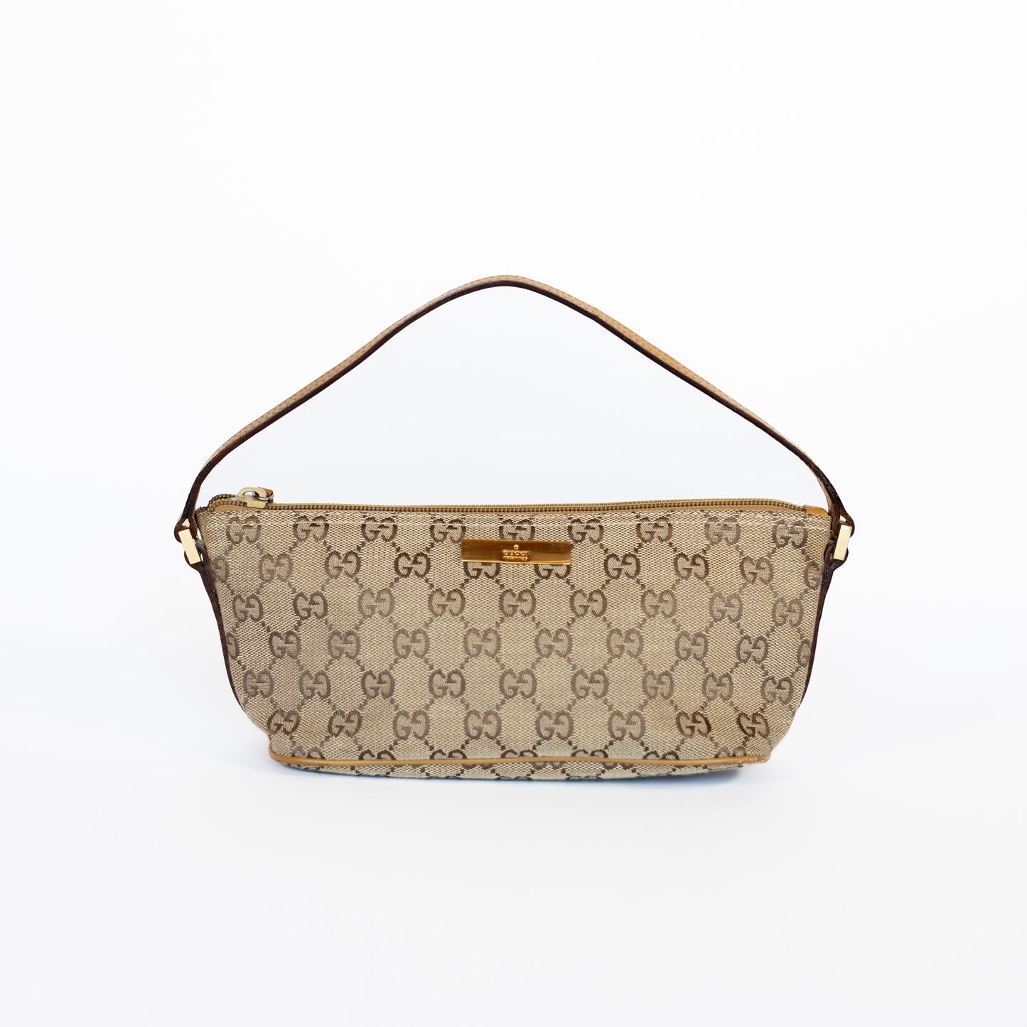 Gucci Vintage Boat Pochette GG Canvas