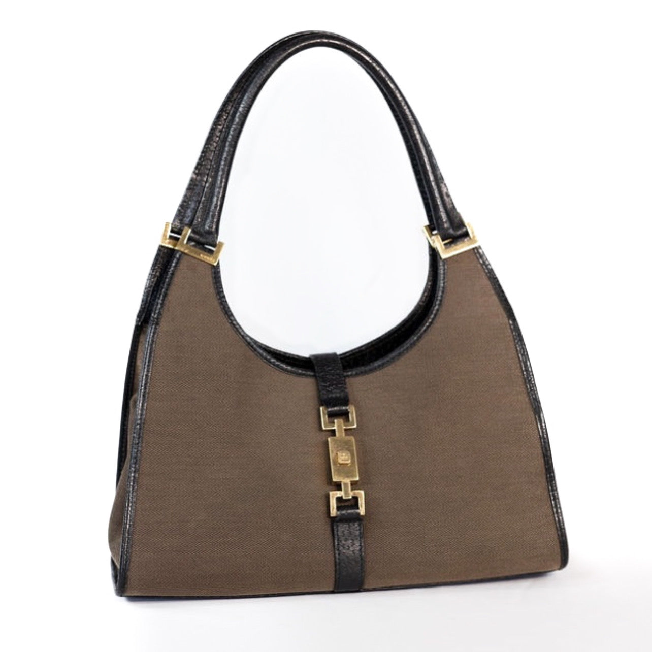 Gucci Vintage Bardot Hobo GG Canvas