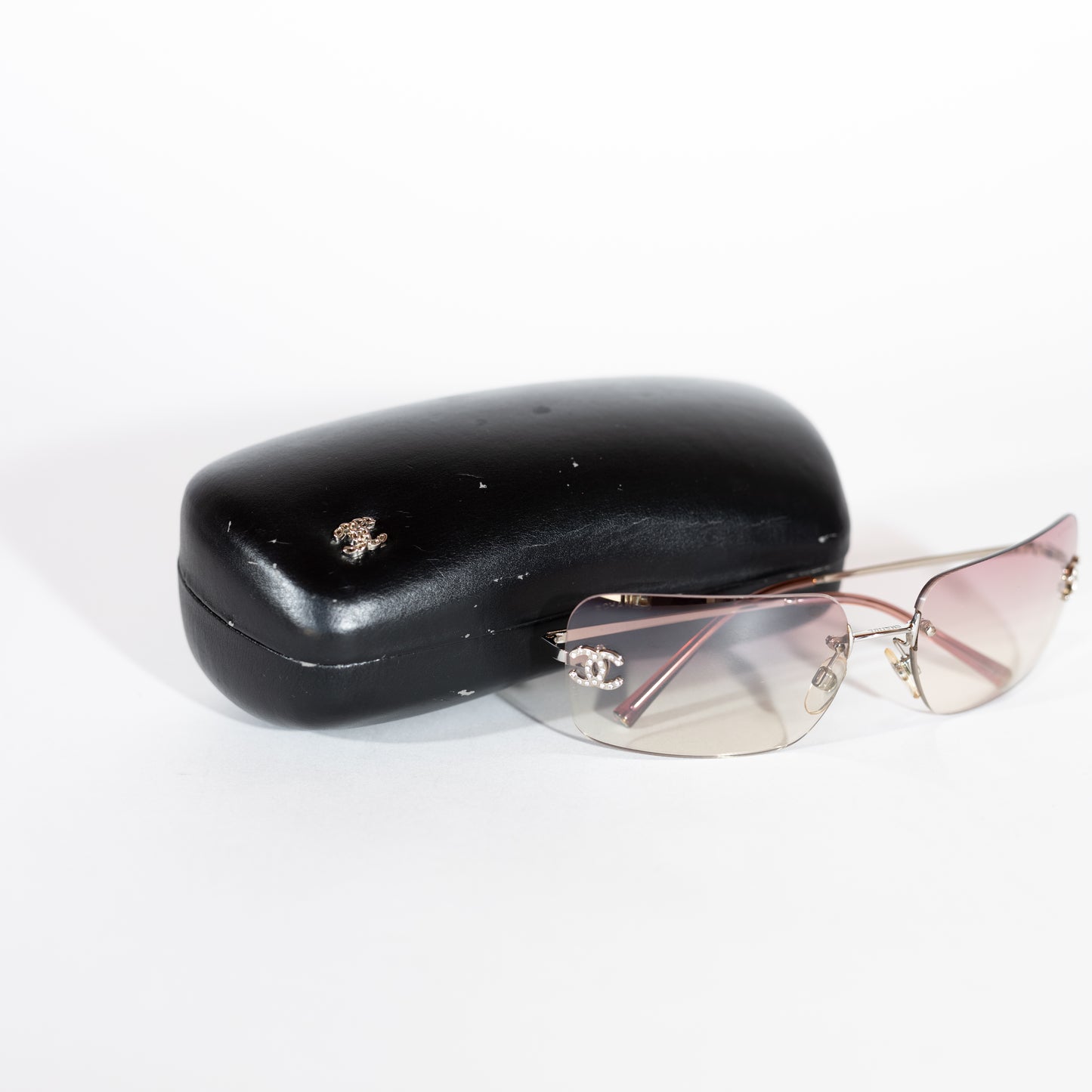 Chanell Rhinestone 00s Sunglasses