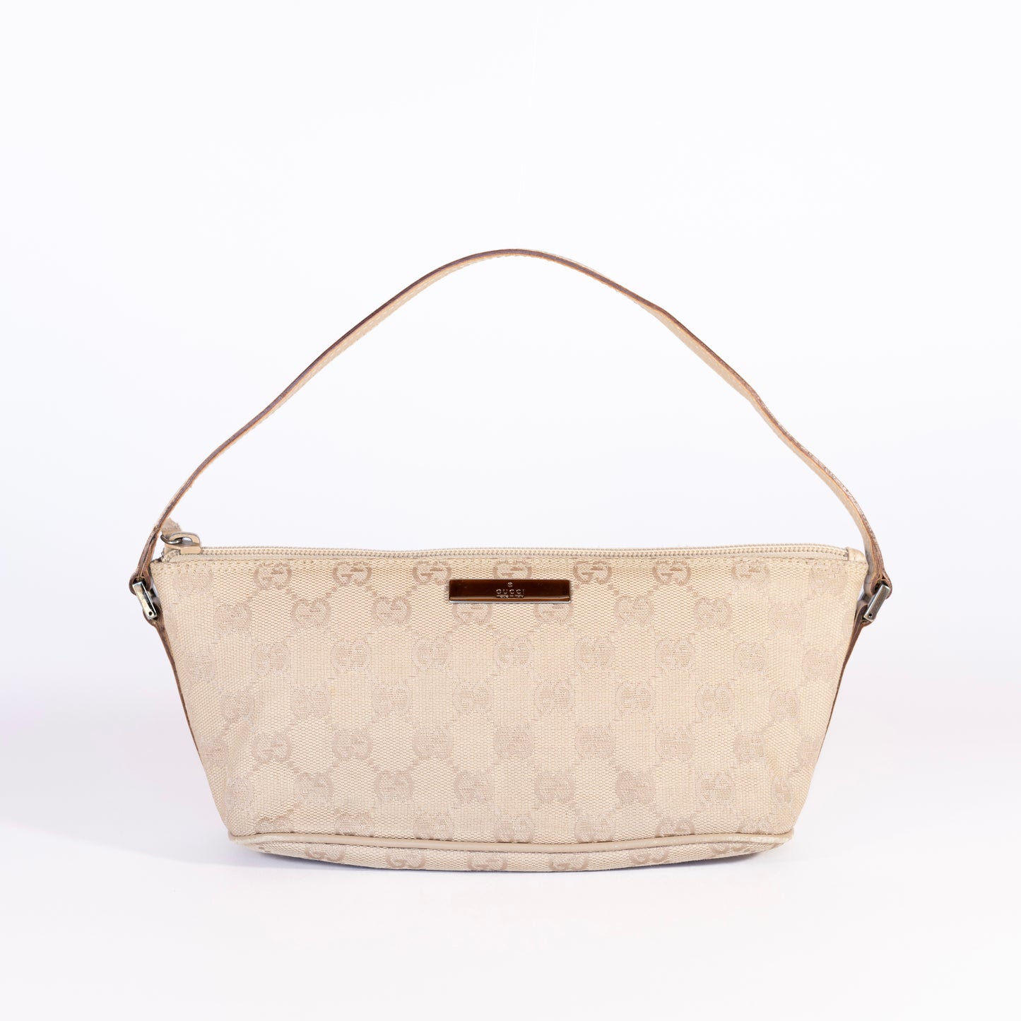 Gucci Vintage Boat Pochette GG Canvas