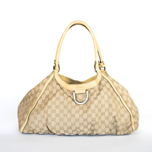 Gucci D-Ring Hobo GG Canvas