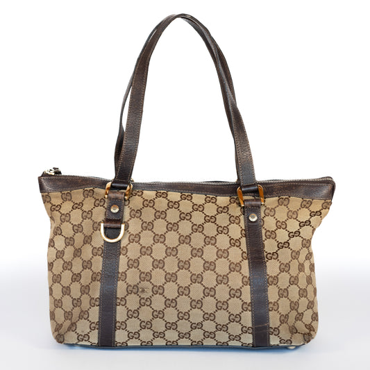 Gucci Abbey Tote GG Canvas Bag