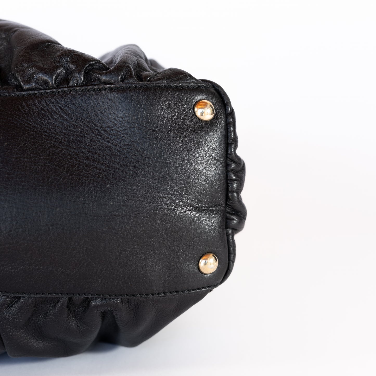 Gucci D-Ring Hobo Black Leather