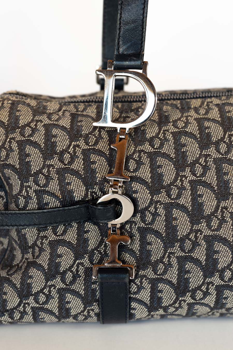 Dior Vintage Trotter Shoulder Diorissimo Canvas