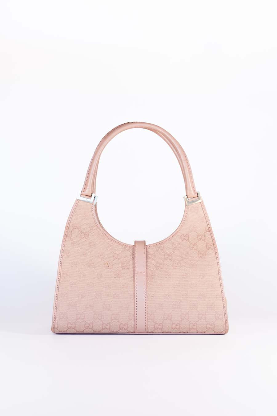 Gucci Vintage Bardot Hobo GG Canvas Bag