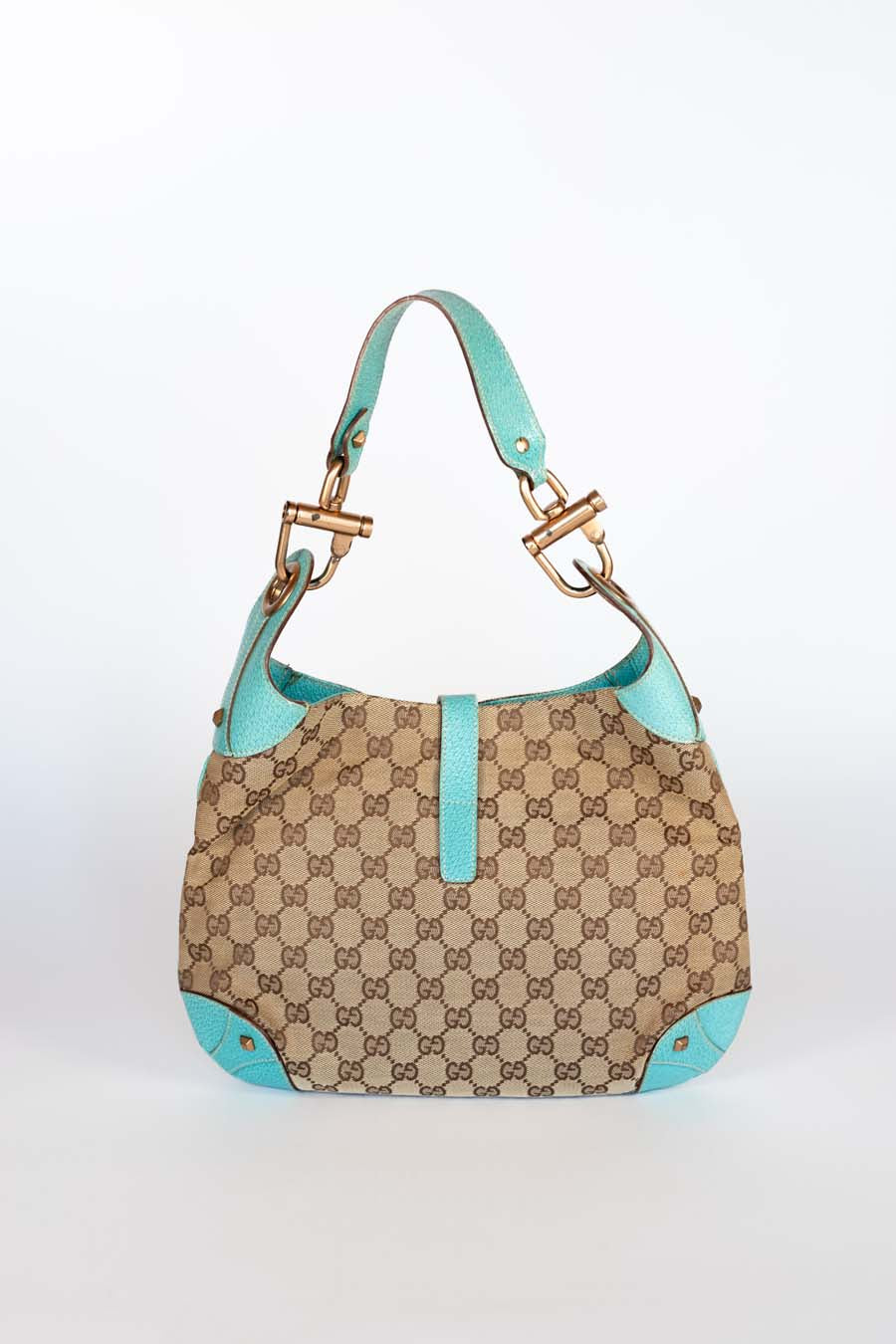 Gucci Piston Lock Jackie Hobo GG Canvas