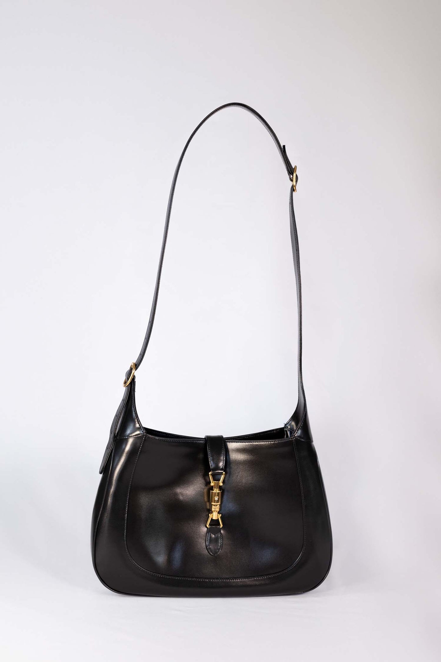 Gucci Black Leather Medium Jackie 1961 Hobo