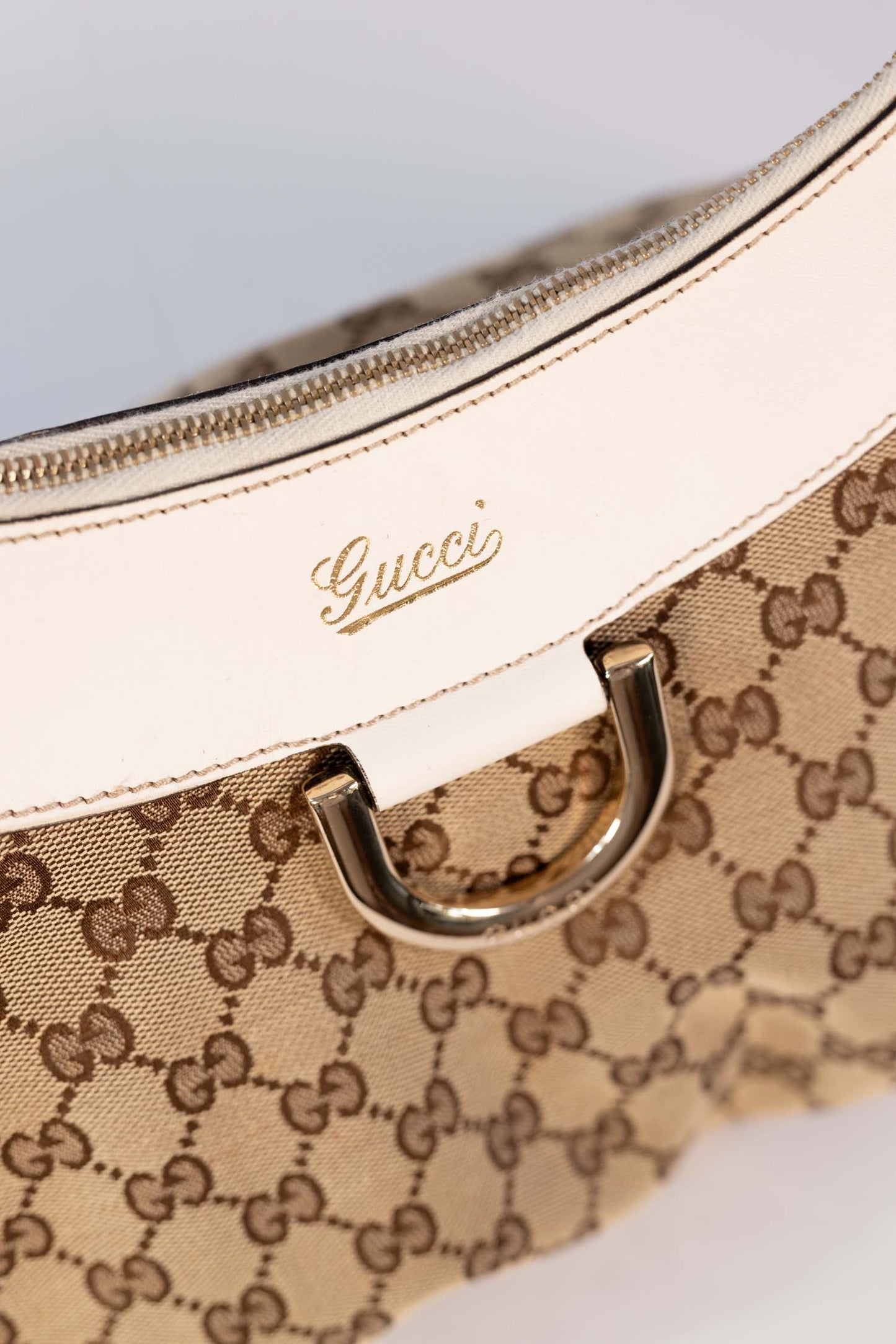 Gucci D-Ring Hobo GG Canvas